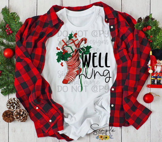 Well Hung Christmas Sublimation Heat Transfer Sheet