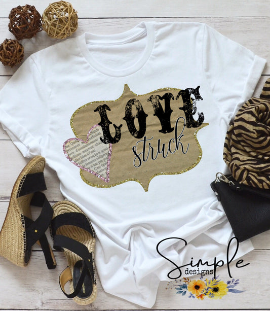 Love Struck Valentines Sublimation Heat Transfer Sheets