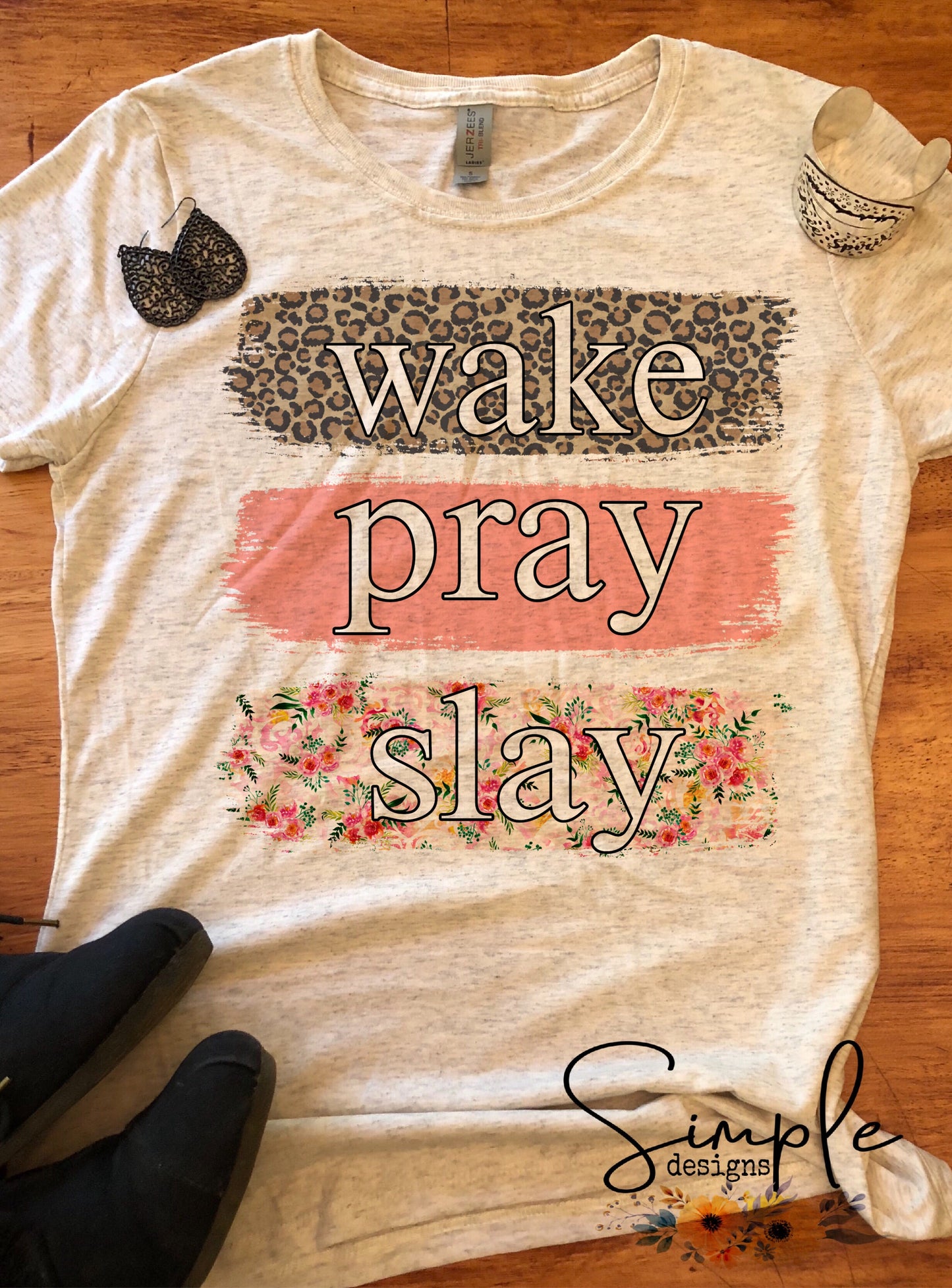 Wake Pray Slay Sublimation Heat Transfer Sheet