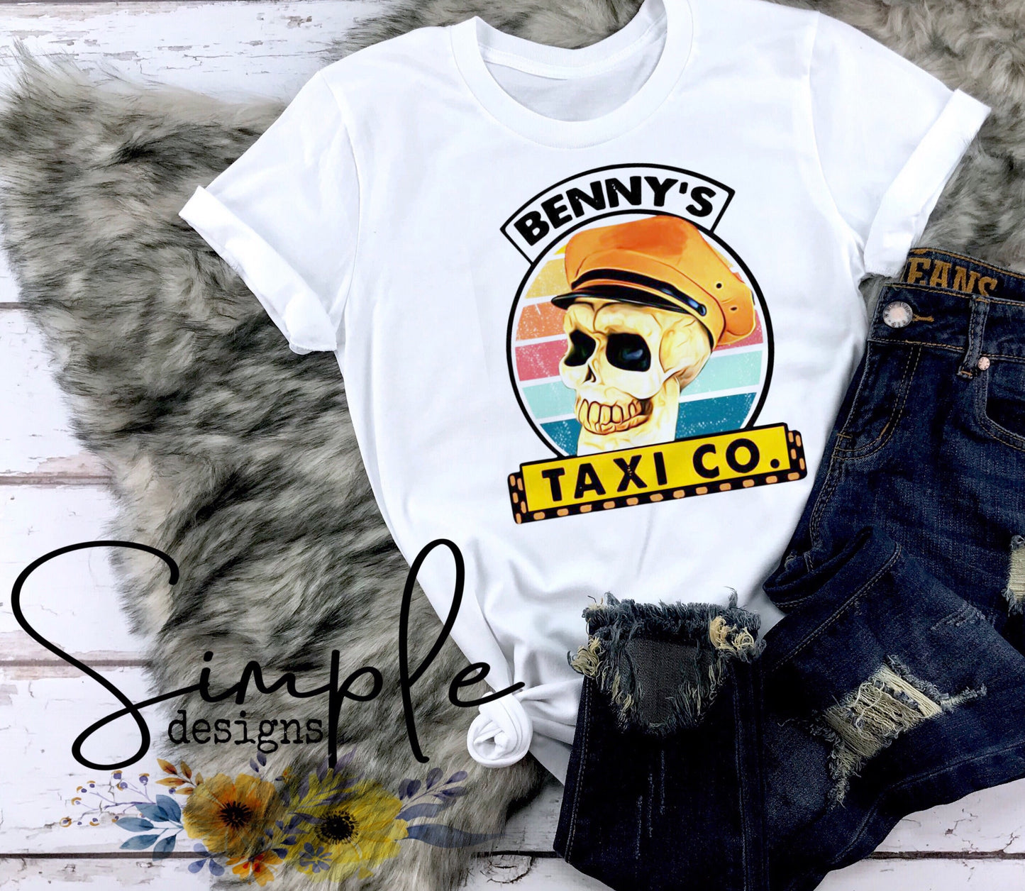 Benny Taxi Co Town Sublimation Heat Transfer Sheet