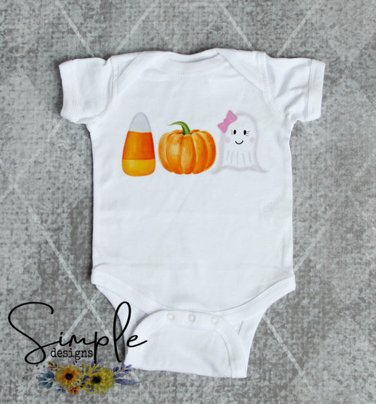 Candy Corn Pumpkin Ghost Sublimation Heat Transfer Sheets