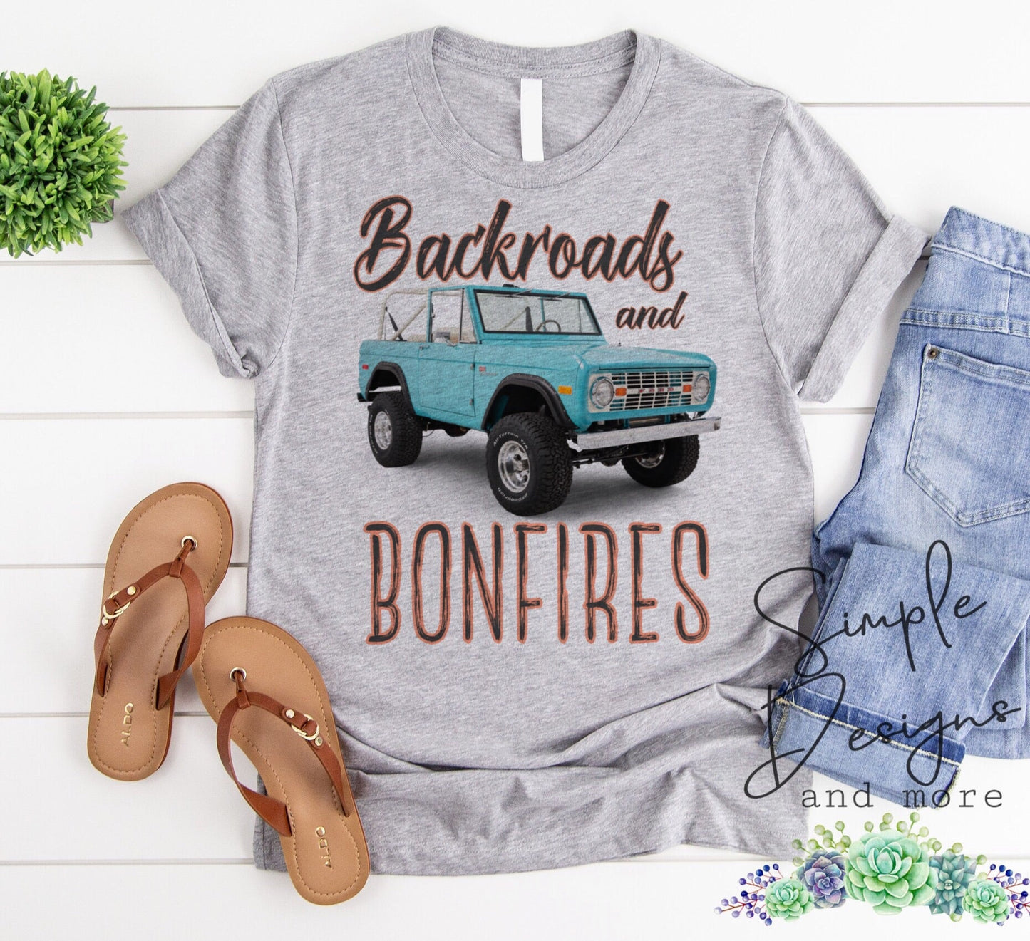 Backroads and Bonfires Sublimation Heat Transfer Sheet