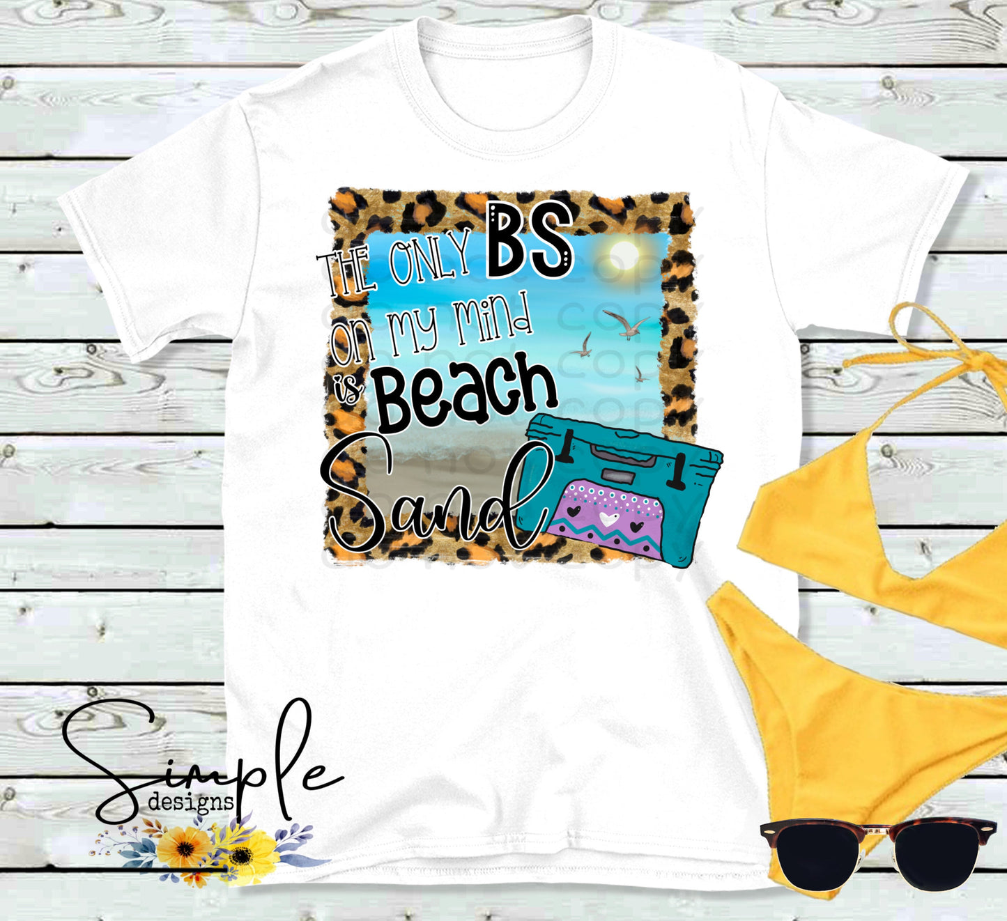 The Only BS on my Mind is Beach Sand Sublimation Heat Transfer Sheets