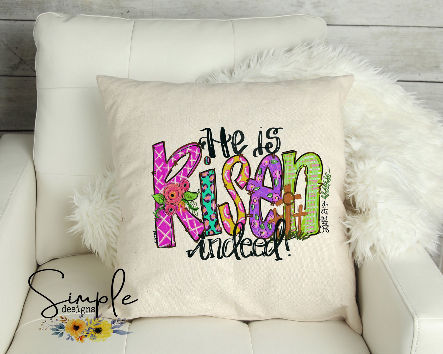 He is Risen Easter Sublimation Heat Transfer Sheet