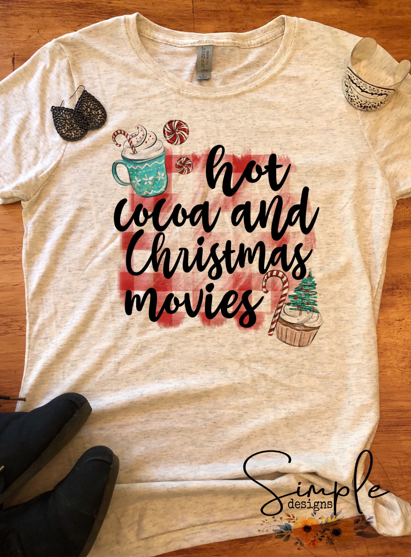 Hot Cocoa and Christmas Movies Sublimation Heat Transfer Sheet