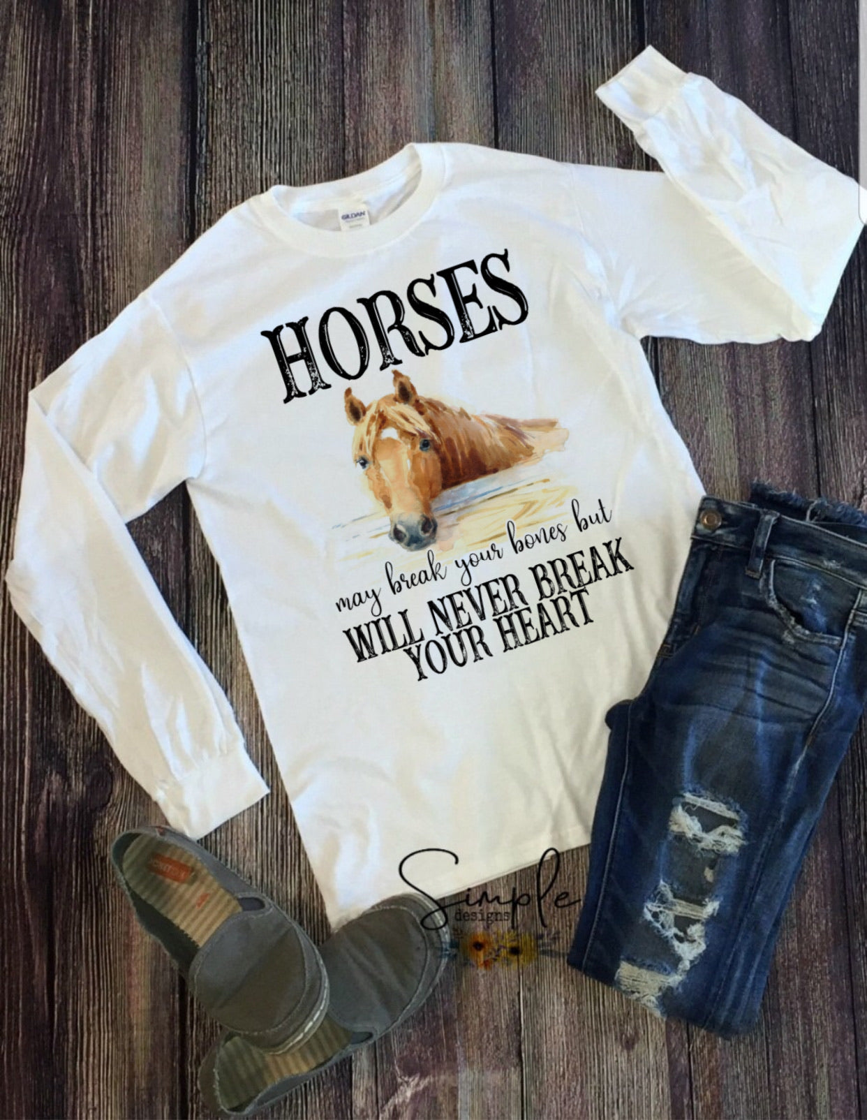 Horses Never Break Your Heart Sublimation Heat Transfer Sheets