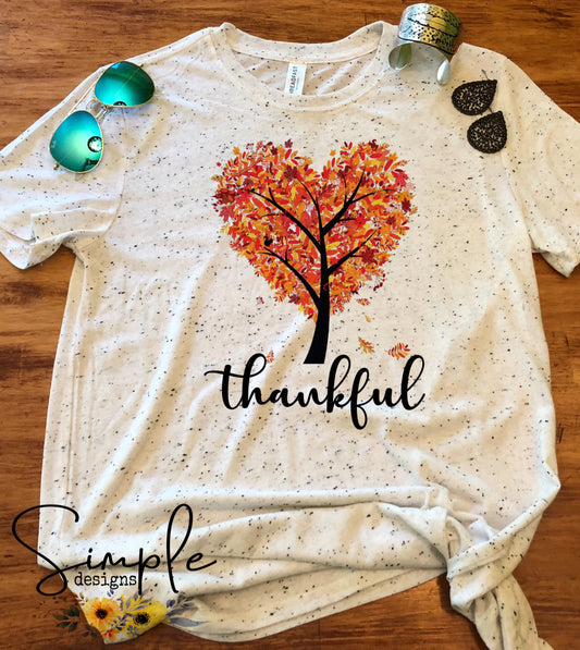 Thankful Heart Tree Sublimation Heat Transfer Sheets