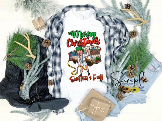 Merry Christmas Shitters Full Plaid Sublimation Heat Transfer Sheets