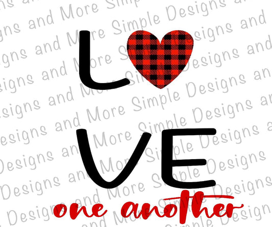 Love One Another, Valentine, Heart, Valentine’s Day Sublimation Heat Transfer Sheets