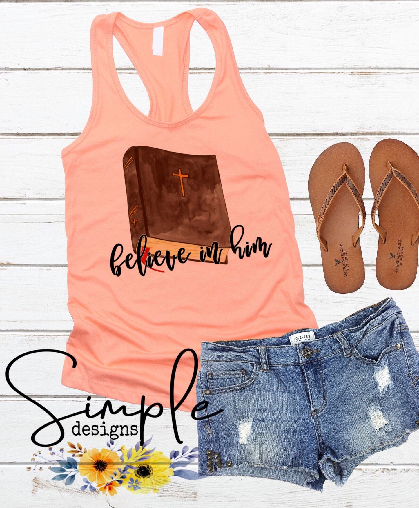 Believe in Him Sublimation Heat Transfer Sheets
