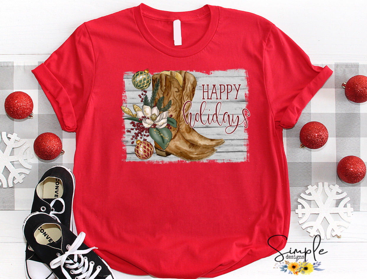 Happy Holidays Sublimation Heat Transfer Sheet