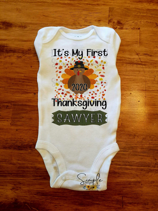 It’s My First Thanksgiving Sublimation Heat Transfer Sheet