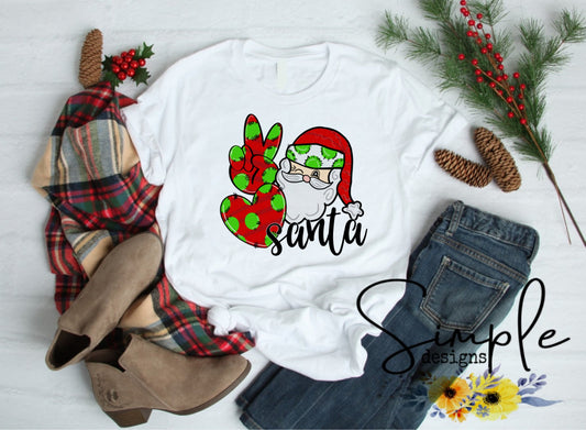 Peace Love Santa Red/Green Sublimation Heat Transfer Sheets