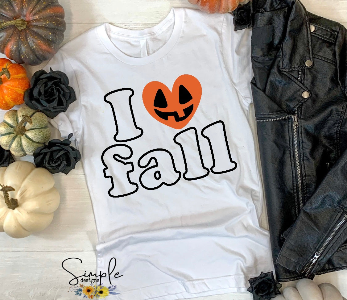 I Love Fall Sublimation Heat Transfer Sheets