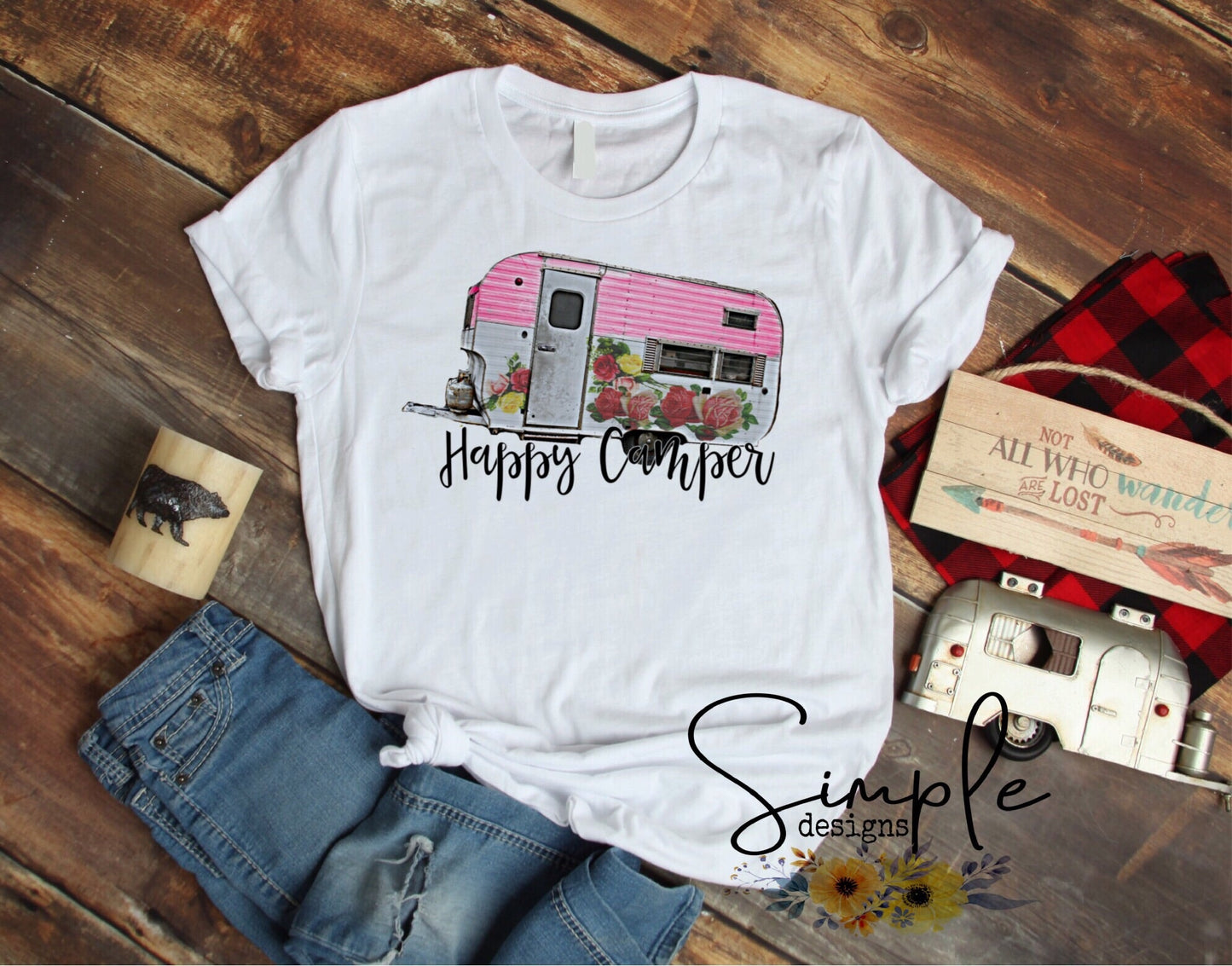 Happy Camper Sublimation Heat Transfer Sheet