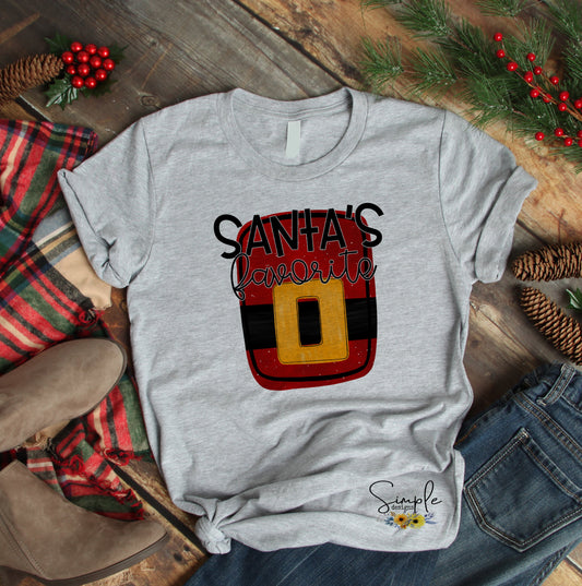 Santa's Favorite Buckle Sublimation Heat Transfer Sheets