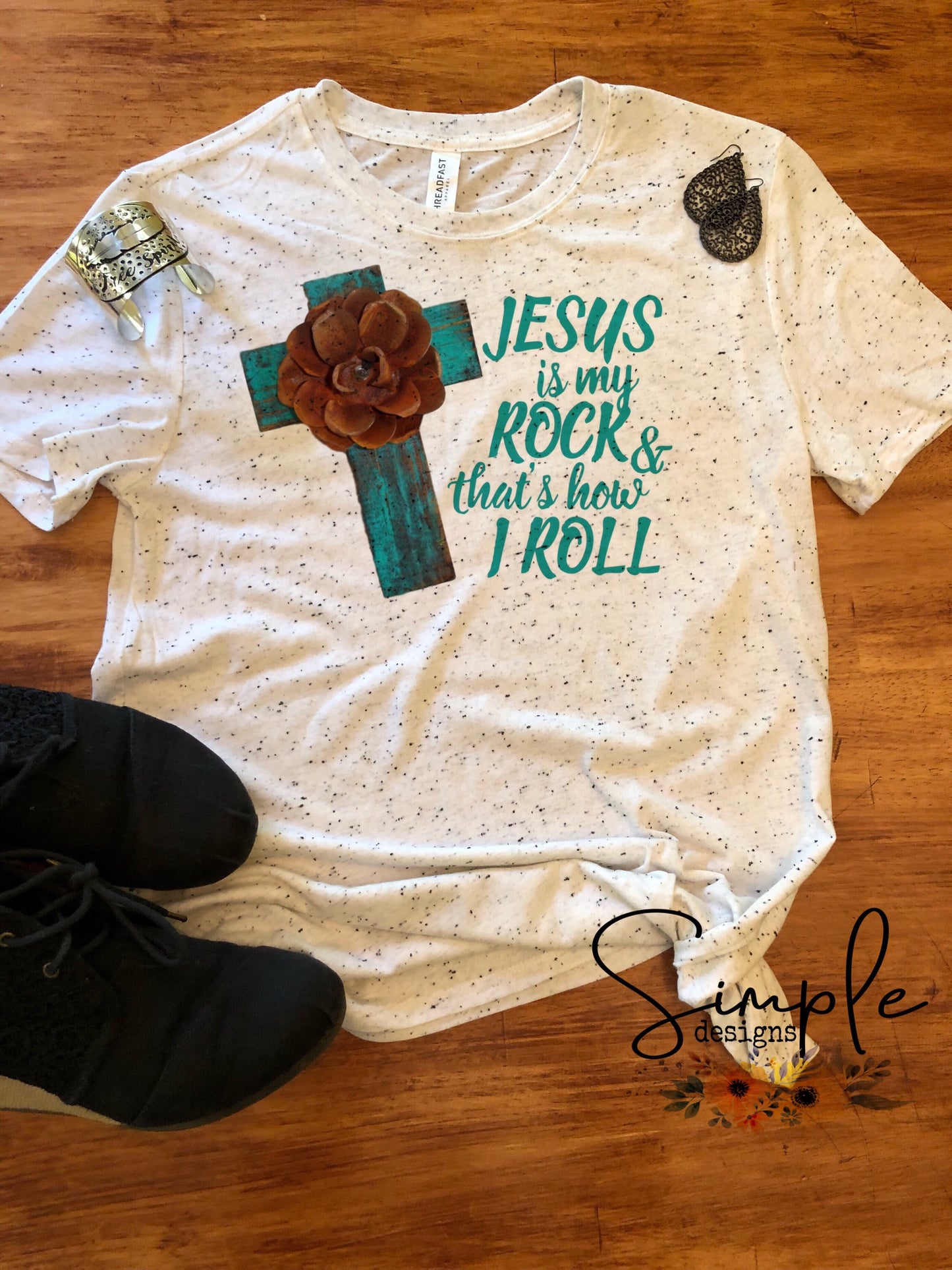 Jesus is My Rock and That’s How I Roll Sublimation Heat Transfer Sheet