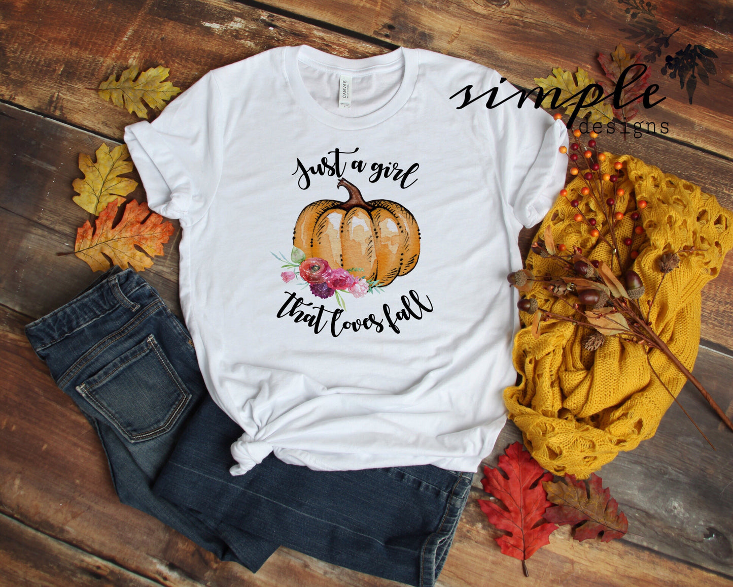 Just a Girl That Loves Fall Pumpkin Sublimation Heat Transfer Sheet