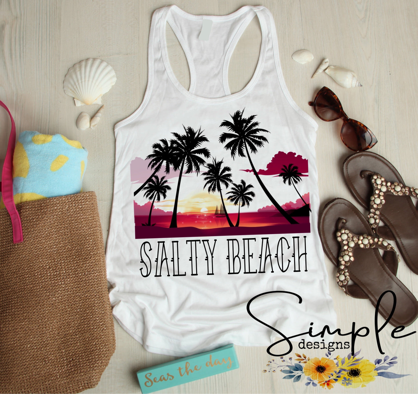 Salty Beach Sublimation Heat Transfer Sheet