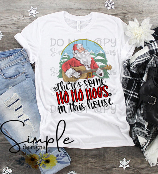 Guitar Santa There’s Some House in This House Sublimation Heat Transfer Sheet