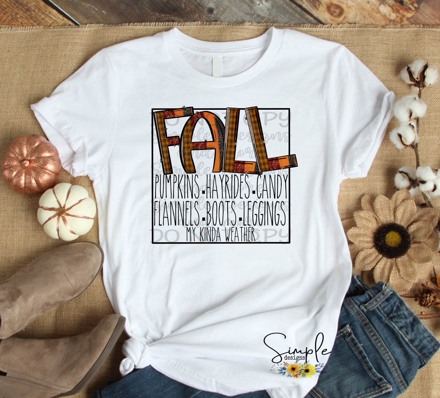 Fall My Kinda weather Sublimation Heat Transfer Sheet