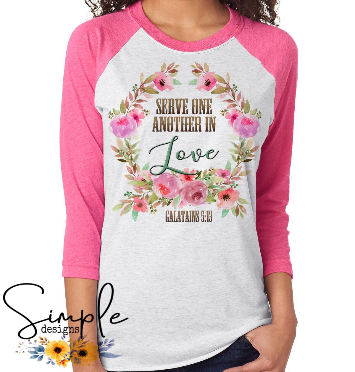 Serve One Another in Love Sublimation Heat Transfer Sheet