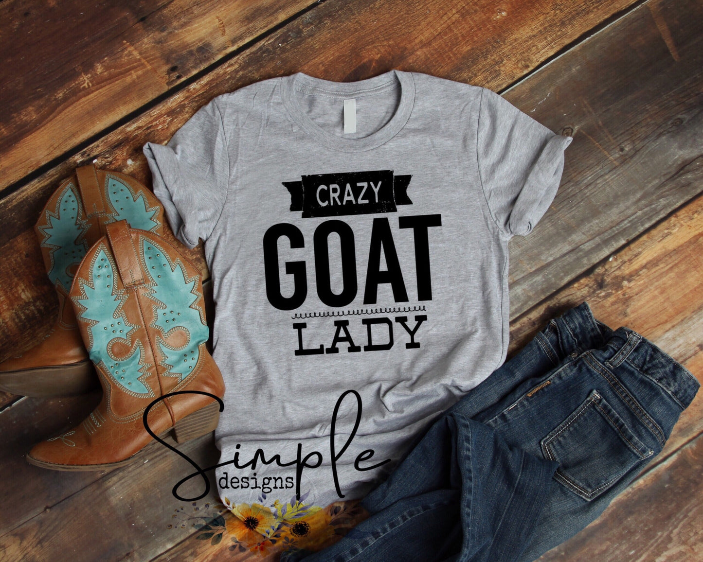 Crazy Goat Lady Sublimation Heat Transfer Sheet