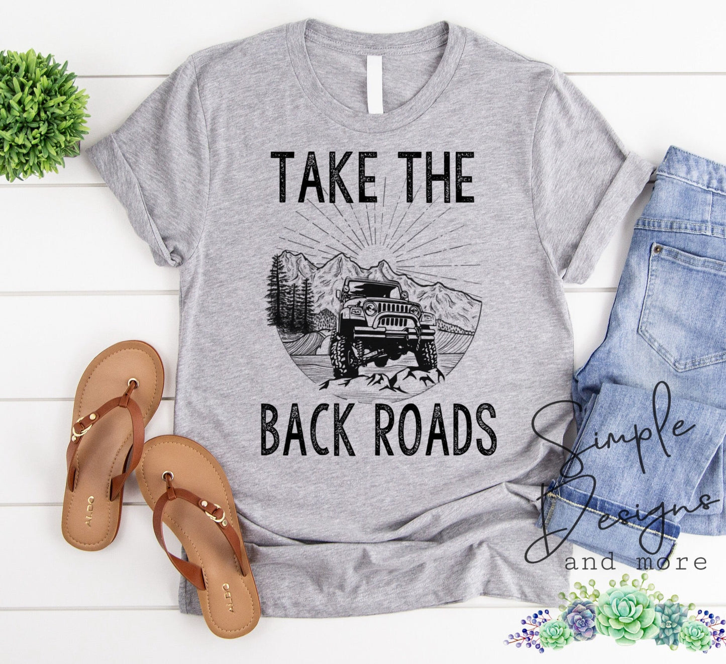 Take the Back Roads Sublimation Heat Transfer Sheet