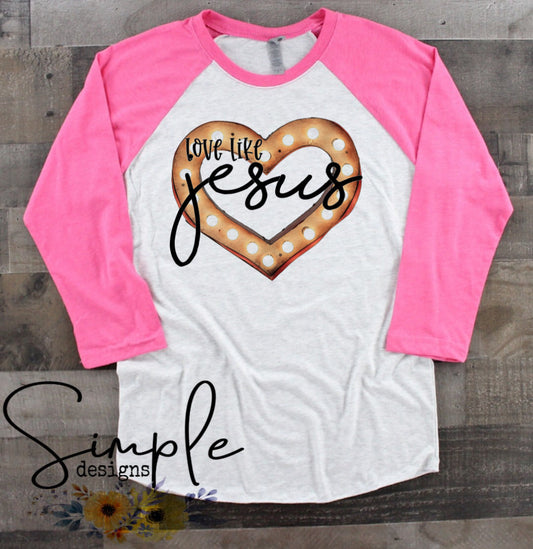 Love Like Jesus Sublimation Heat Transfer Sheet