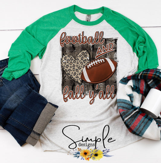 Football and Fall Y’all Sublimation Heat Transfer Sheet