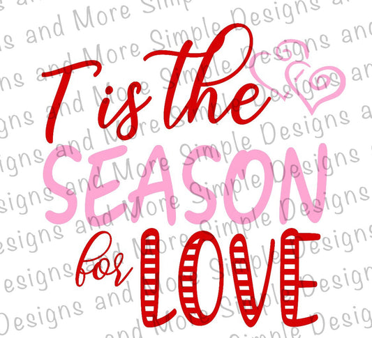 Tis the Season for Love Valentine’s Day Sublimation Heat Transfer Sheets