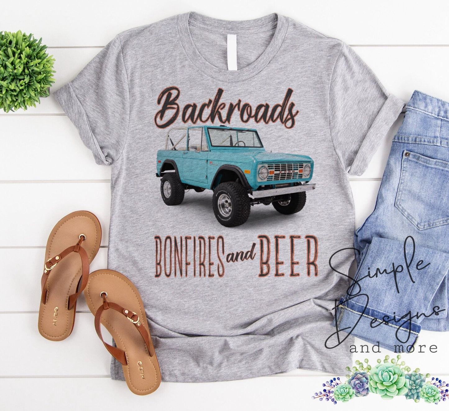 Backroads Bonfires and Beer Sublimation Heat Transfer Sheet