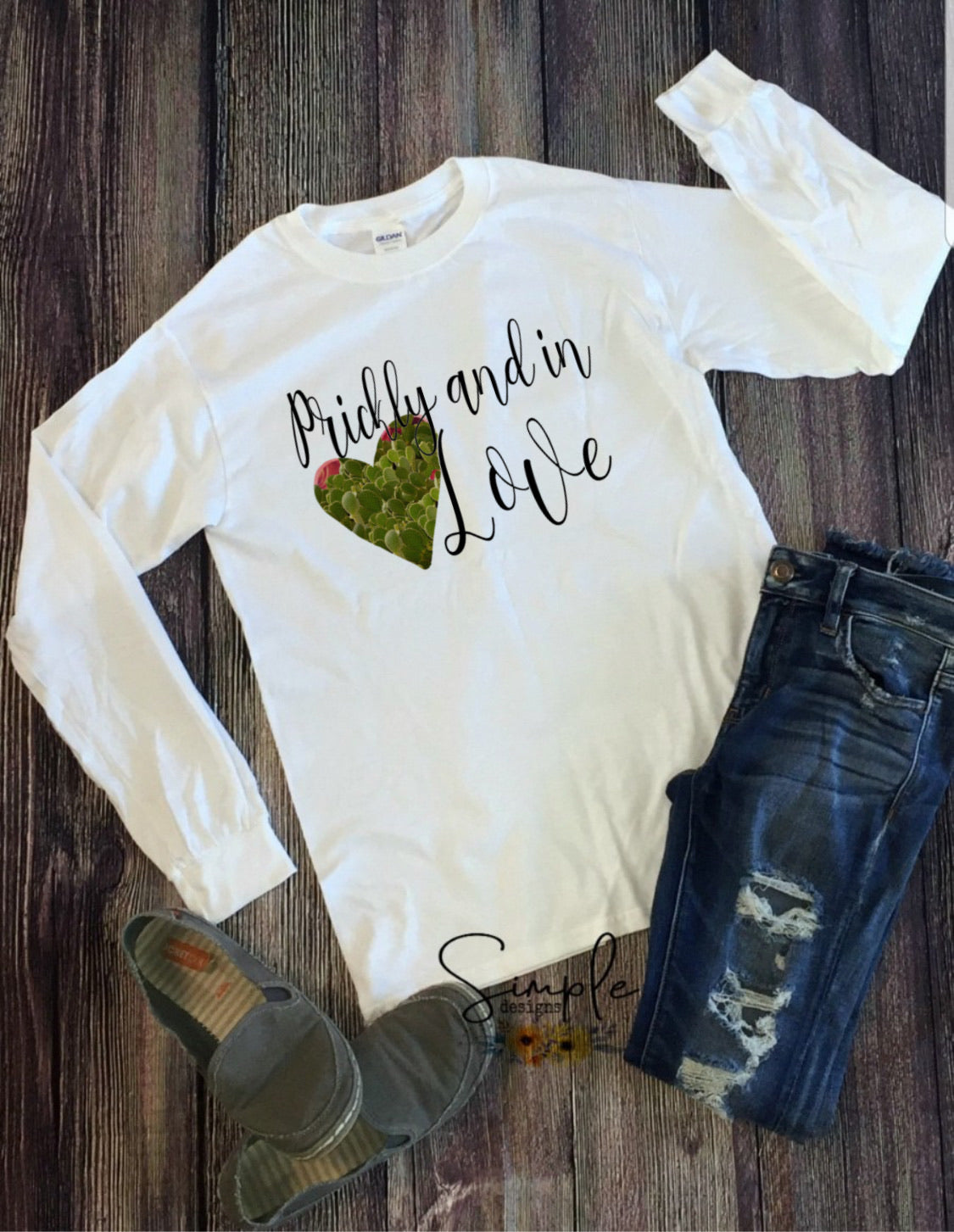 Prickly in Love Valentines Sublimation Heat Transfer Sheets