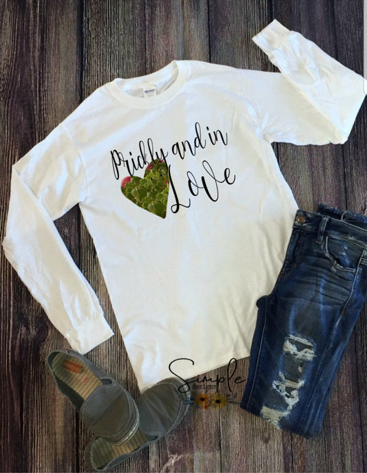 Prickly in Love Valentines Sublimation Heat Transfer Sheets