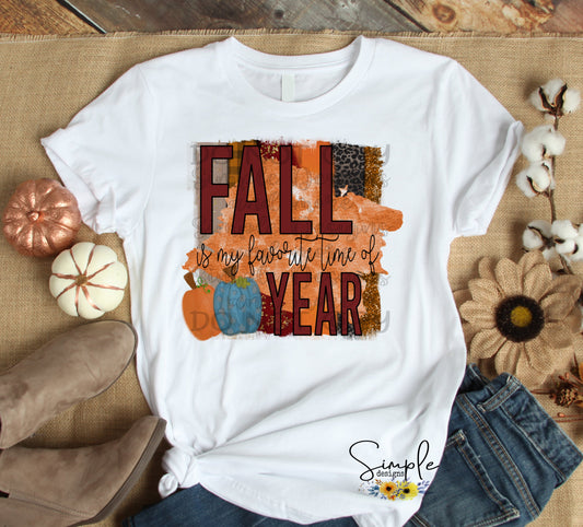 Fall is My Favorite Time of the Year Sublimation Heat Transfer Sheet