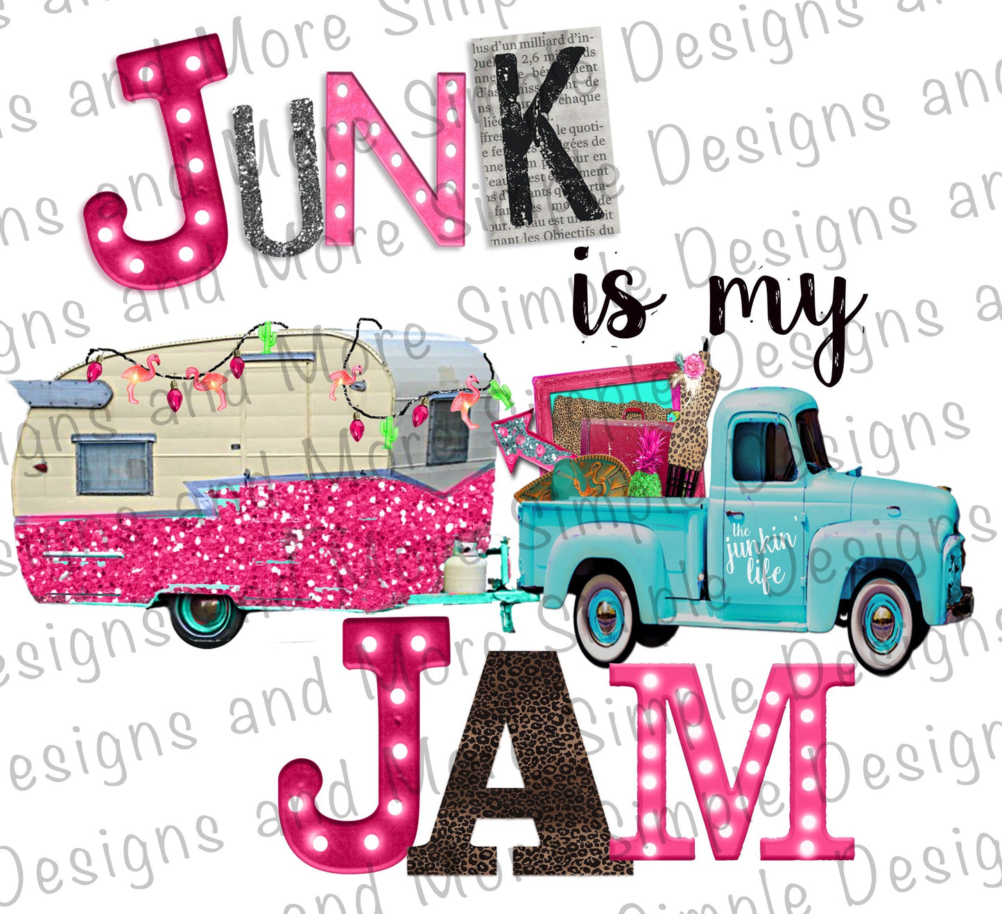 Junk is My Jam Sublimation Heat Transfer Sheet