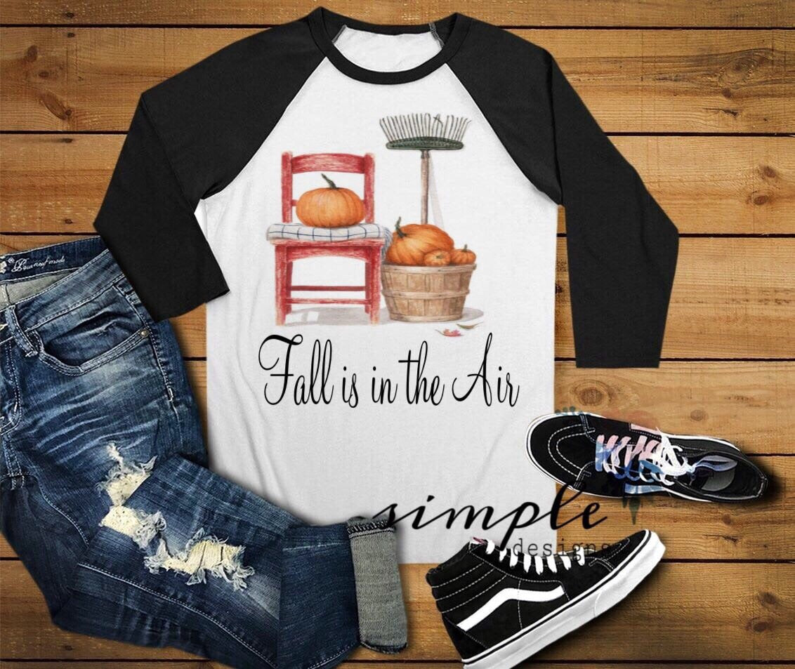 Fall is in the Air Chair Pumpkins Sublimation Heat Transfer Sheet