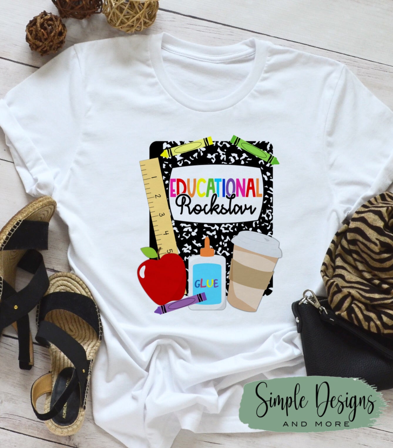 Educational Rockstar Back to School Sublimation Heat Transfer Sheets