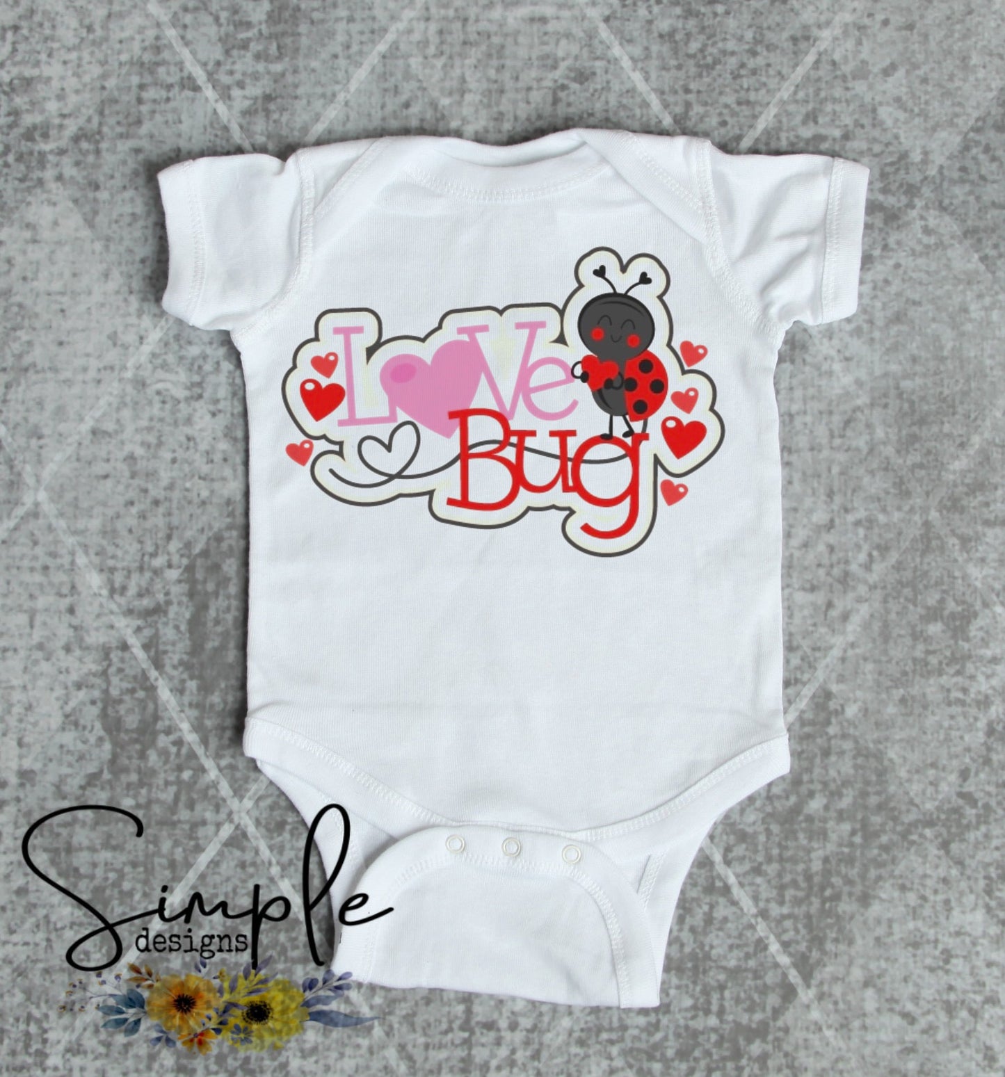 Love Bug Valentines Love Sublimation Heat Transfer Sheets