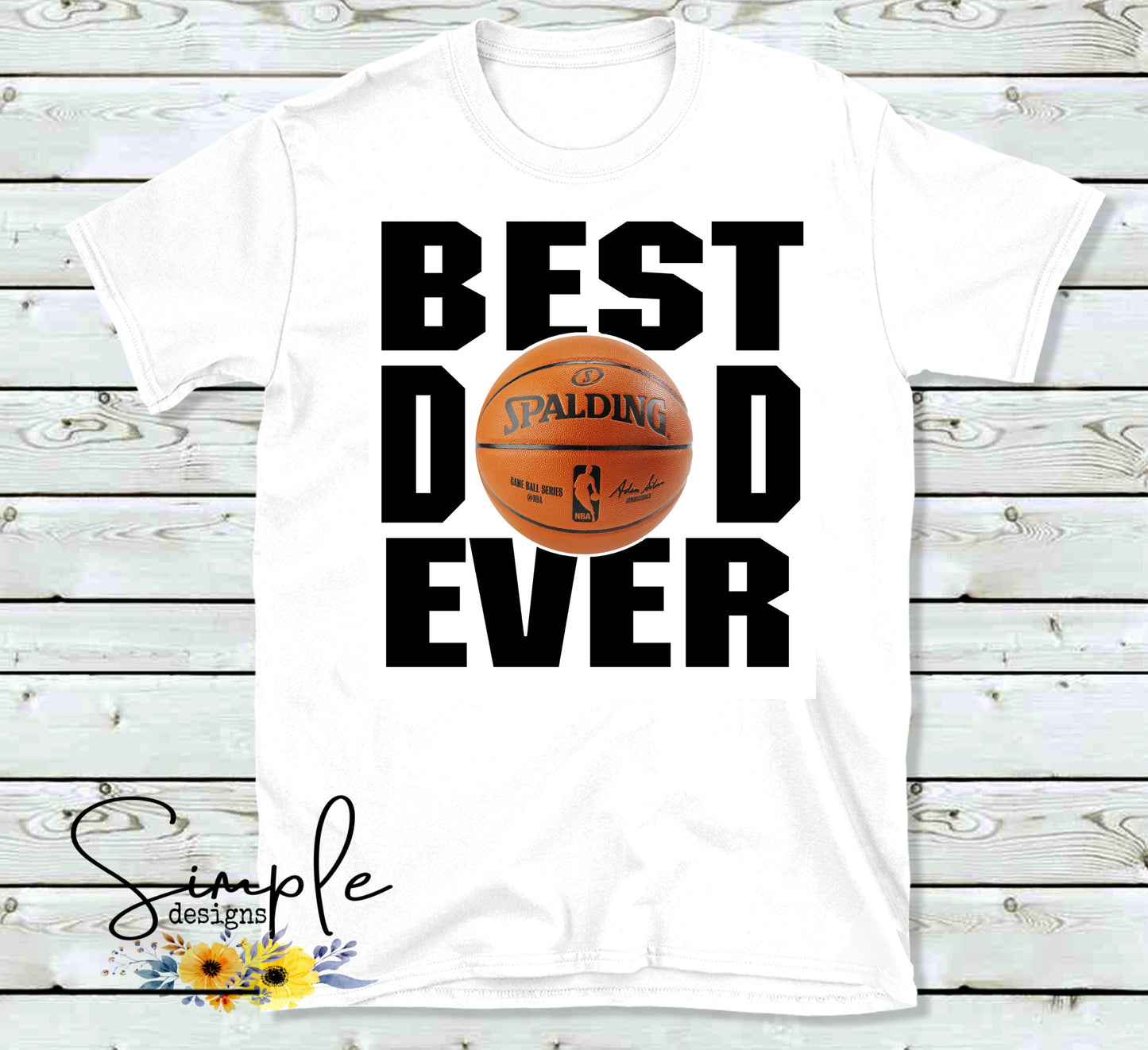 Basketball BEST DAD EVER Custom Sublimation Heat Transfer Sheet