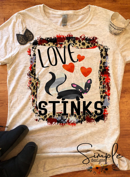 Love Stinks Sublimation Heat Transfer Sheet