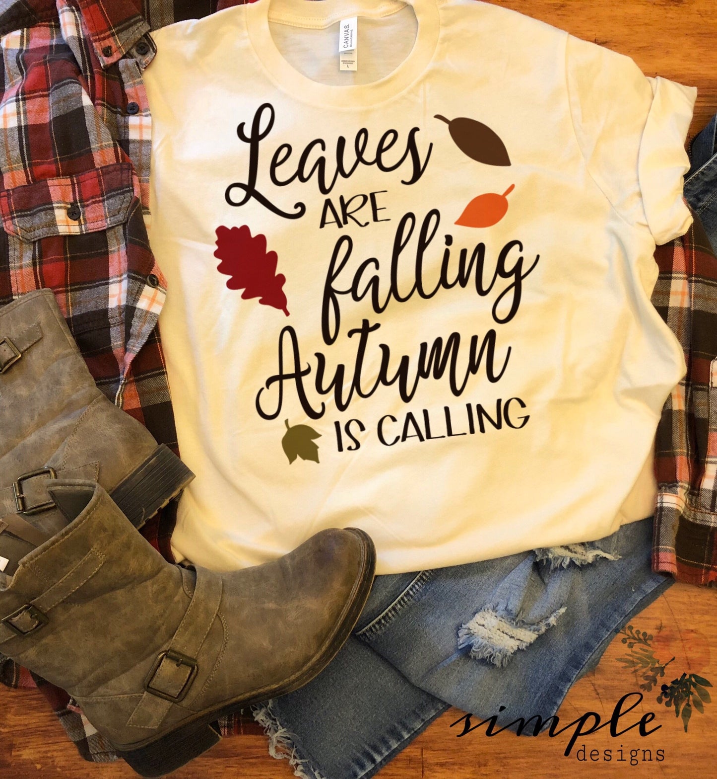 Leaves are Falling Autumn is Calling Sublimation Heat Transfer Sheet