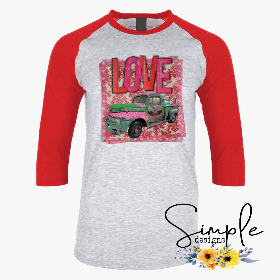 Love Truck Sublimation Heat Transfer Sheet