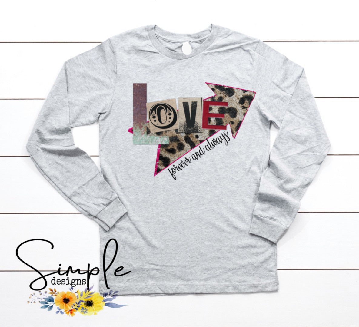 Love Forever and Always Valentines Sublimation Heat Transfer Sheets