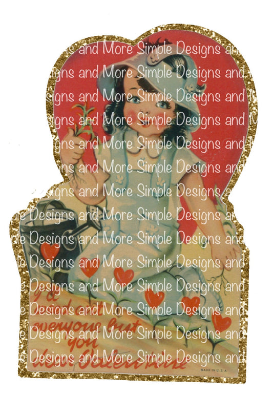 Vintage Valentine’s Day Card Sublimation Heat Transfer Sheets