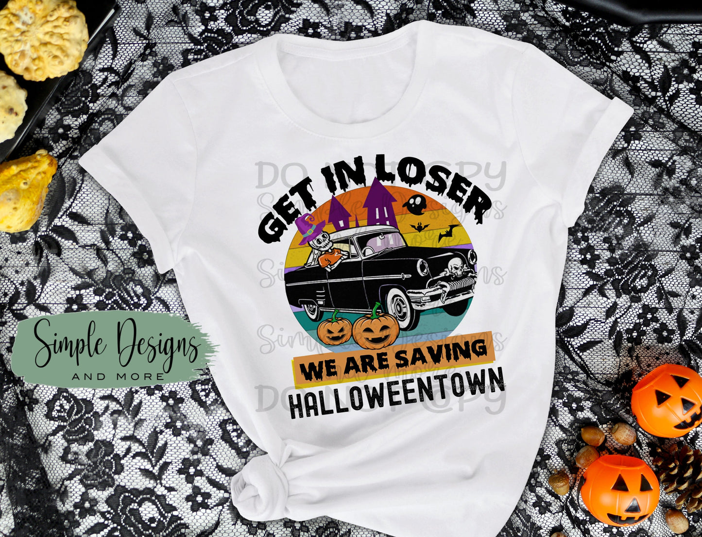 Get in Losers We Are Saving Halloweentown Sublimation Heat Transfer Sheet