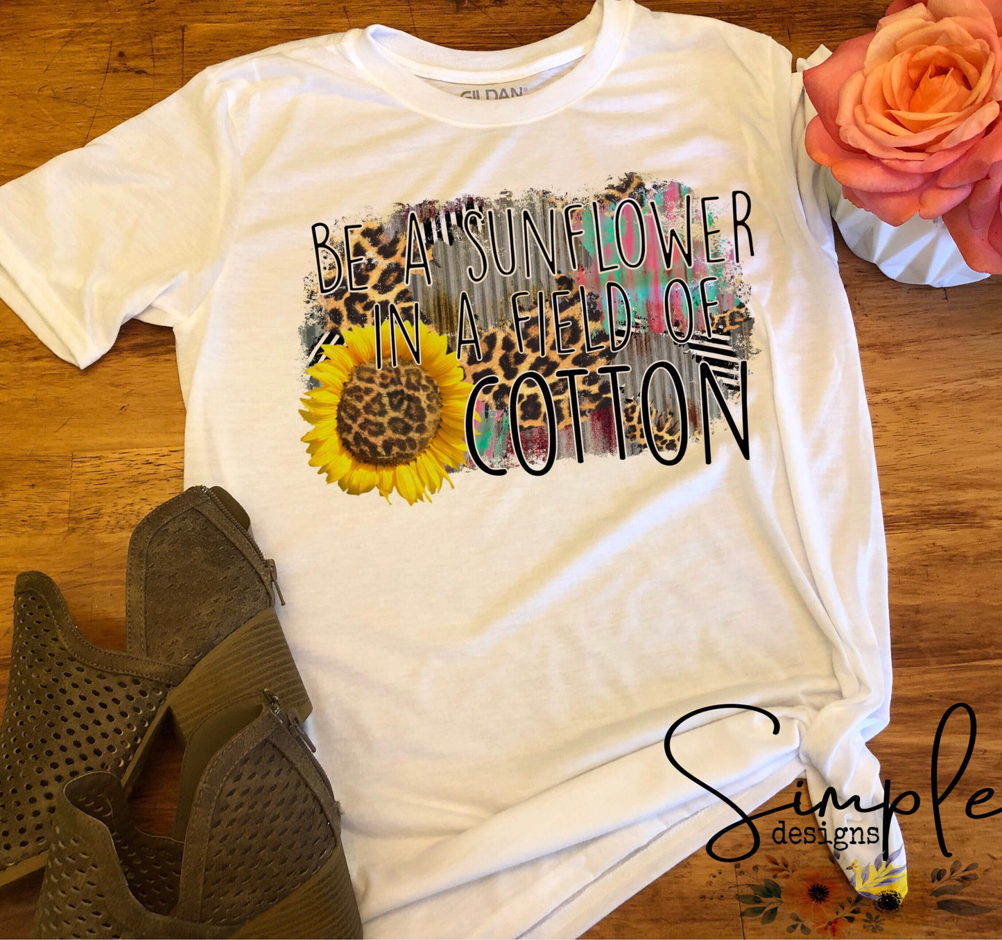 Be a Sunflower in a Field of Cotton Sublimation Heat Transfer Sheets