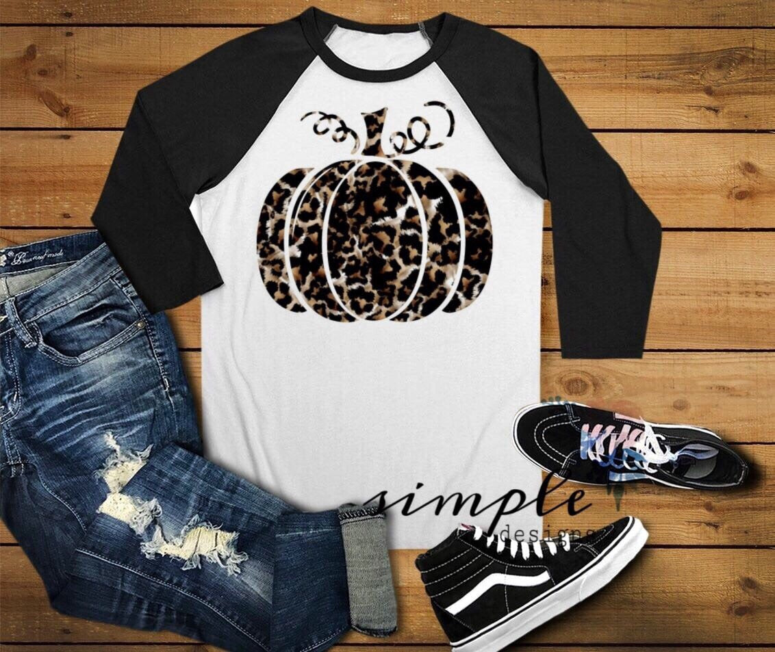 Leopard Print Pumpkin Sublimation Heat Transfer Sheet