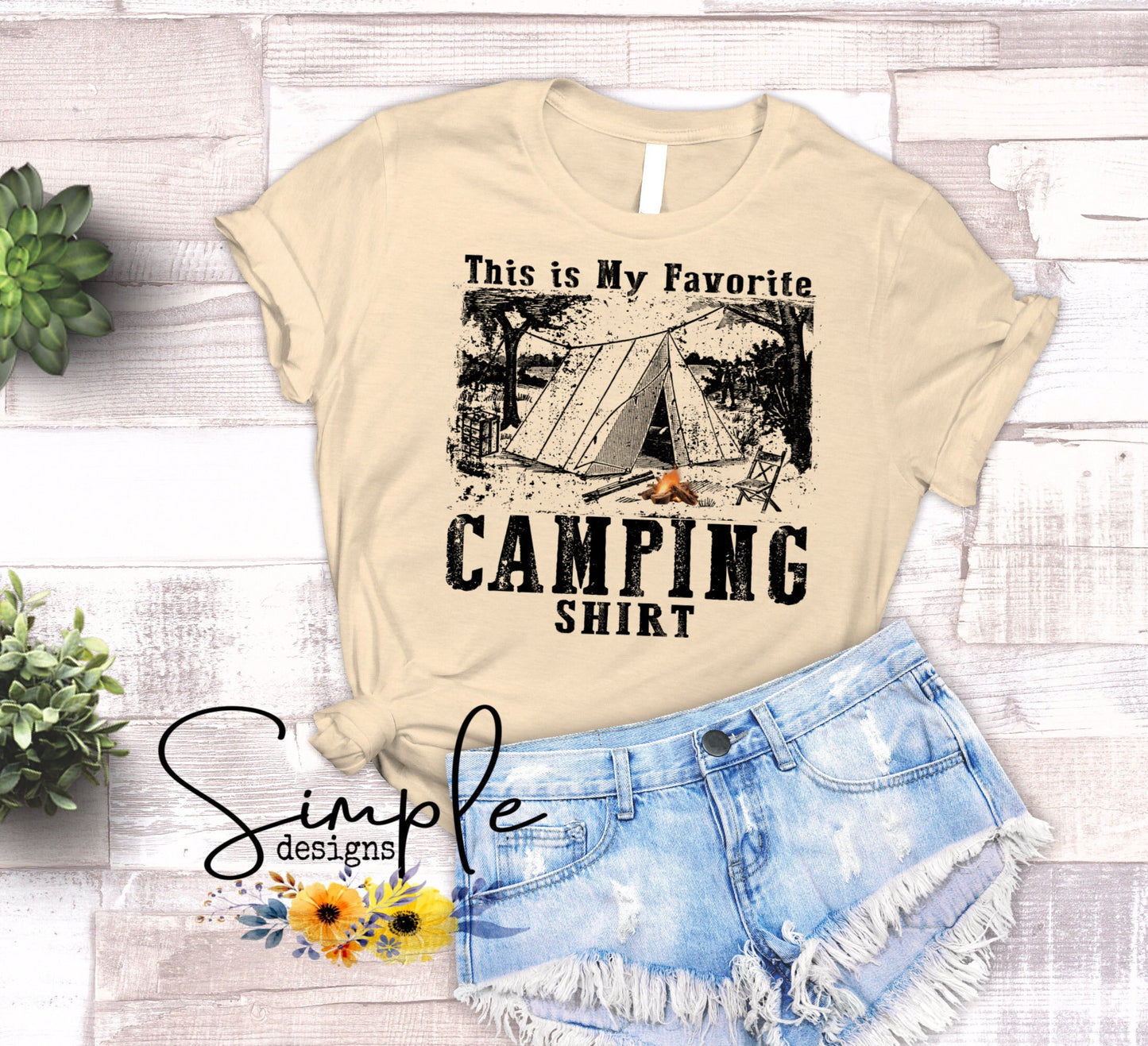 This is My Favorite Camping Shirt Sublimation Heat Transfer Sheets