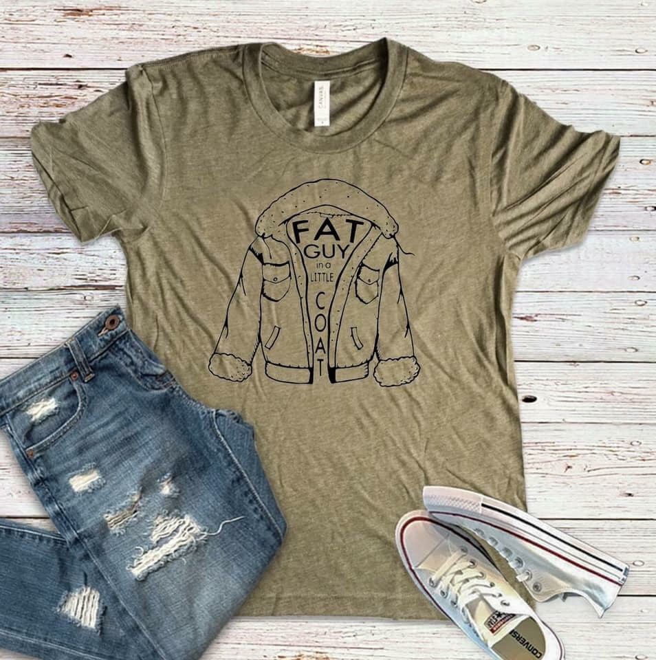 Fat Guy in a Little Coat Sublimation Heat Transfer Sheet